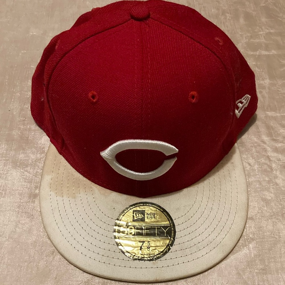 New Era Cincinnati Reds Fitted Hat 7 5/8